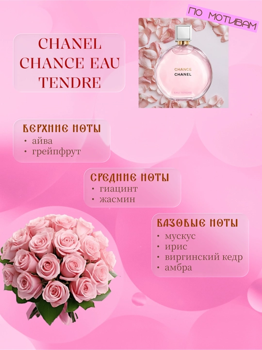 Парфюм INFINITE LOVE K131 - CHANEL CHANCE EAU TENDRE, 8 мл, женский