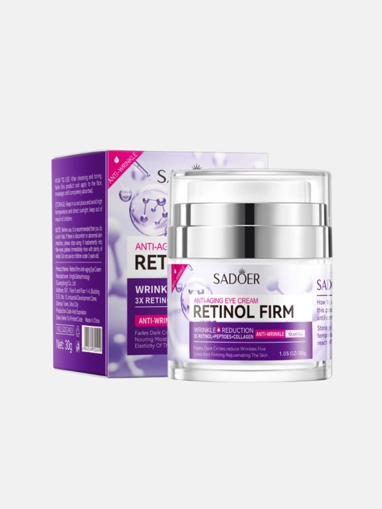 Антивозрастной крем для глаз SADOER Retinol Firm, против морщин и темных кругов