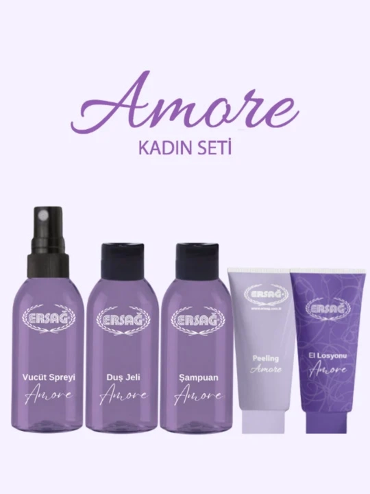 Ersağ Amore ayollar uchun tana parvarishi sovg'a to'plami 5 tasi 1 da