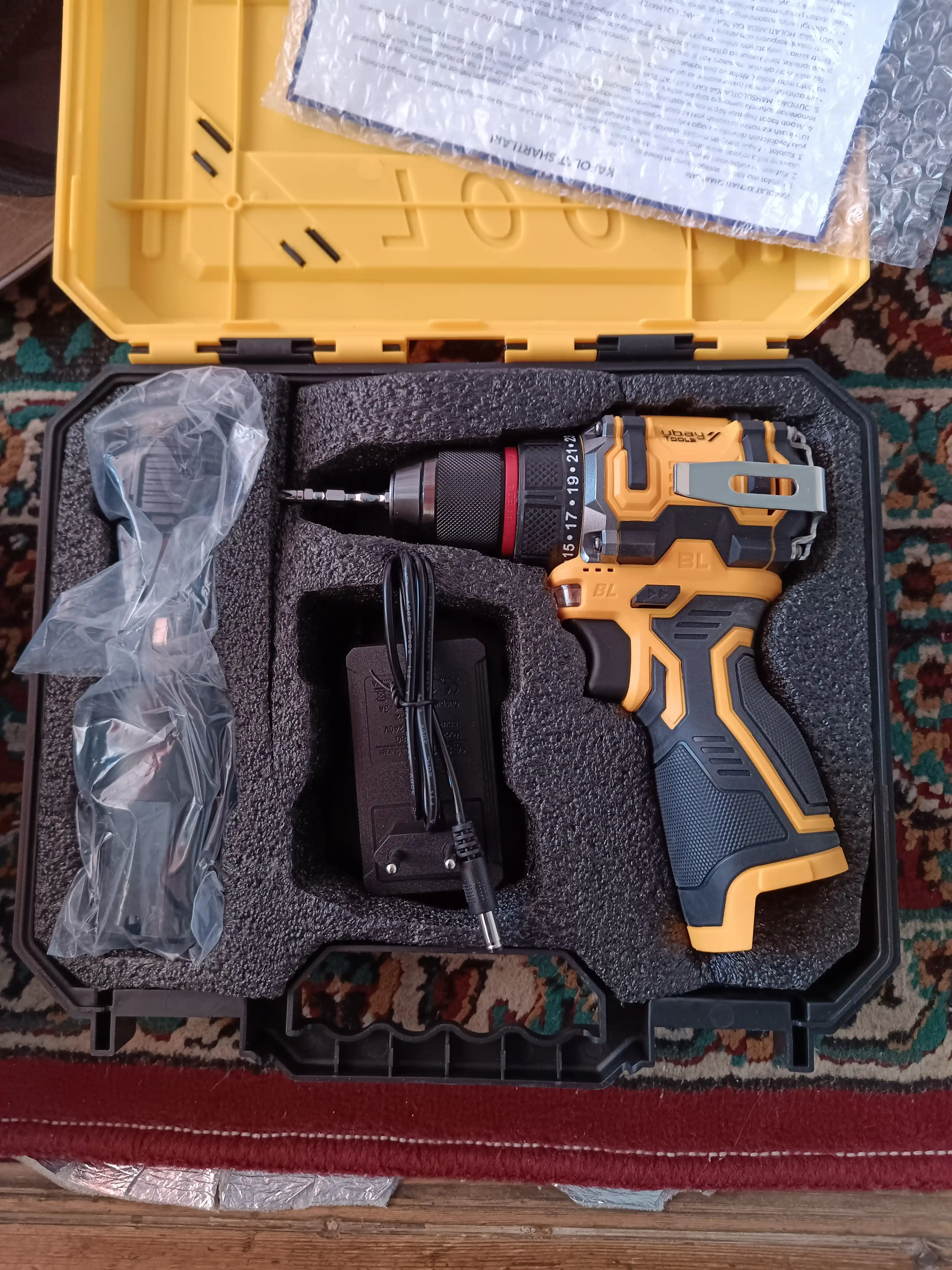 Kason 18V cho‘tkasiz akkumulyatorli shurup buragich