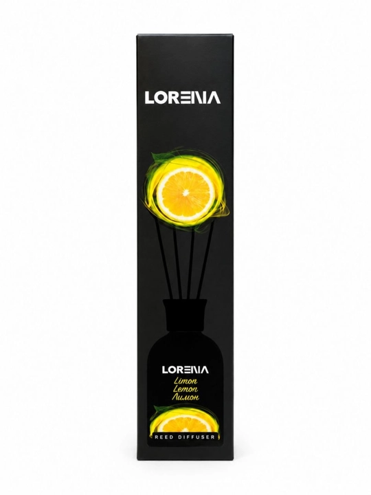 LOREVA Reed Diffuser Lemon 100 мл – ароматический диффузор с ароматом лимона - 