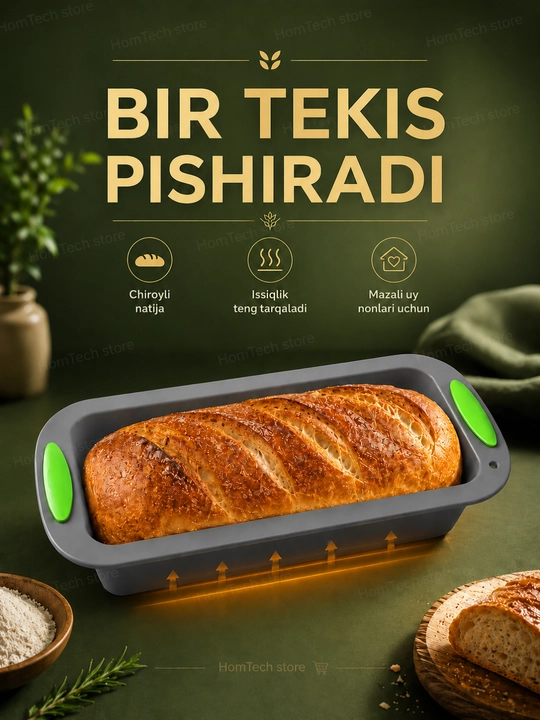 Pishiriqlar uchun silikon qolip, tort va keks qoliplari