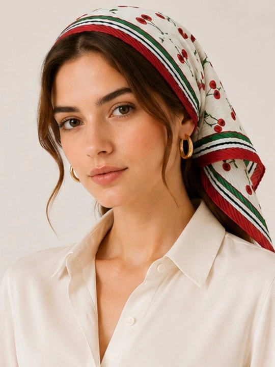 Burmali bandana, ro'mol, Turkiya mahsuloti, 50x50 o‘lchamli - 