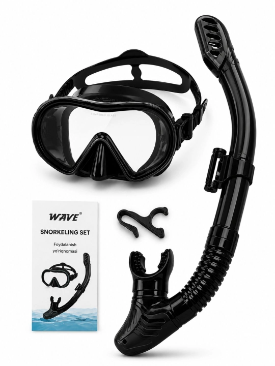 Snorkel Maska Full Face 360° panoramik, suv o‘tkazmaydi