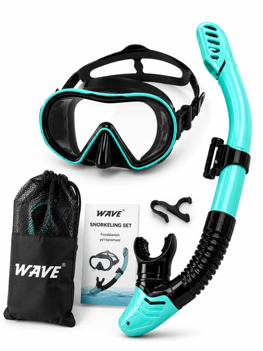 Snorkel Maska Full Face 360° panoramik, suv o‘tkazmaydi