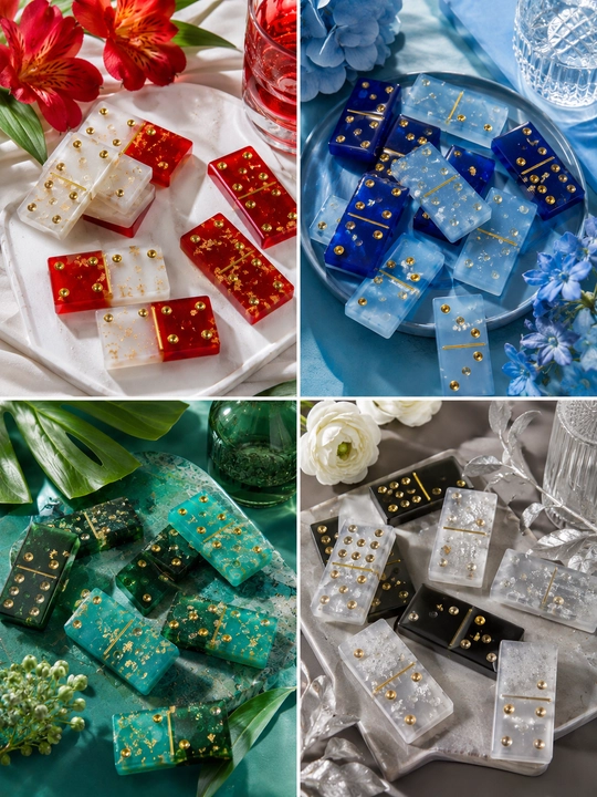 Stol o'yinlari silikon qoliplari, domino qolipi, shaxmat, shashka, shaxmat figuralari