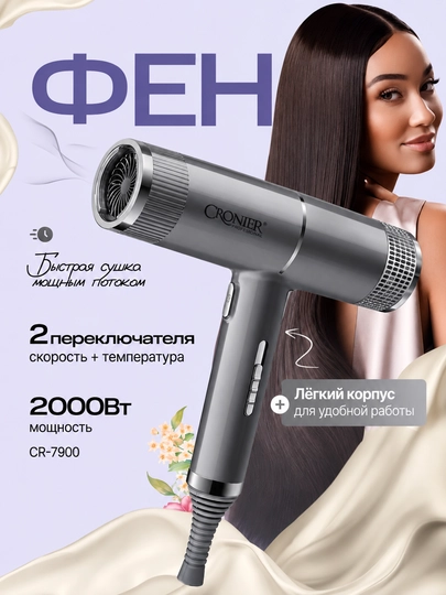 Профессиональный фен для сушки волос