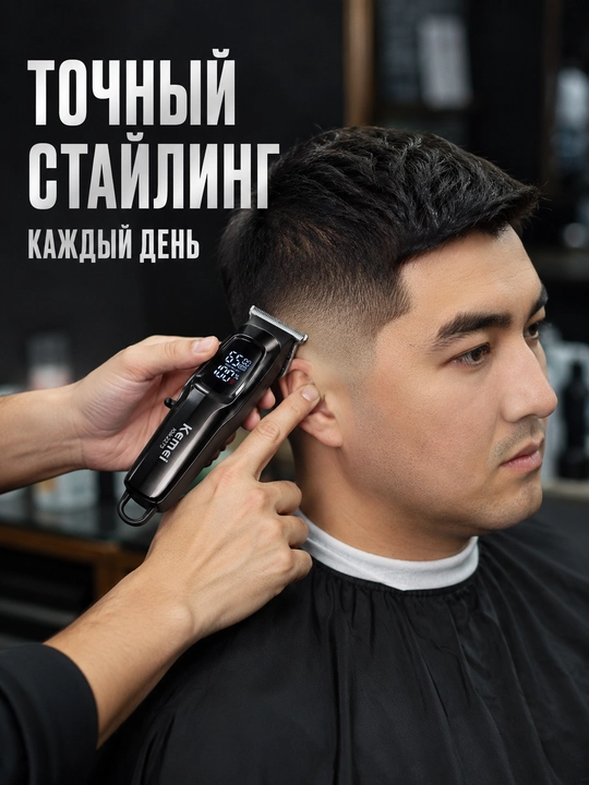 Триммер машинка для стрижки волос и бороды Kemei KM-2273