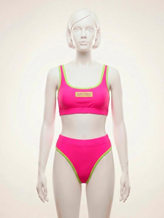 Neon detalga ega ayollar bikini to‘plami (SUNSHINE) - 