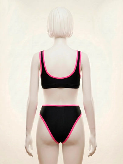 Neon detalga ega ayollar bikini to‘plami (SUNSHINE)