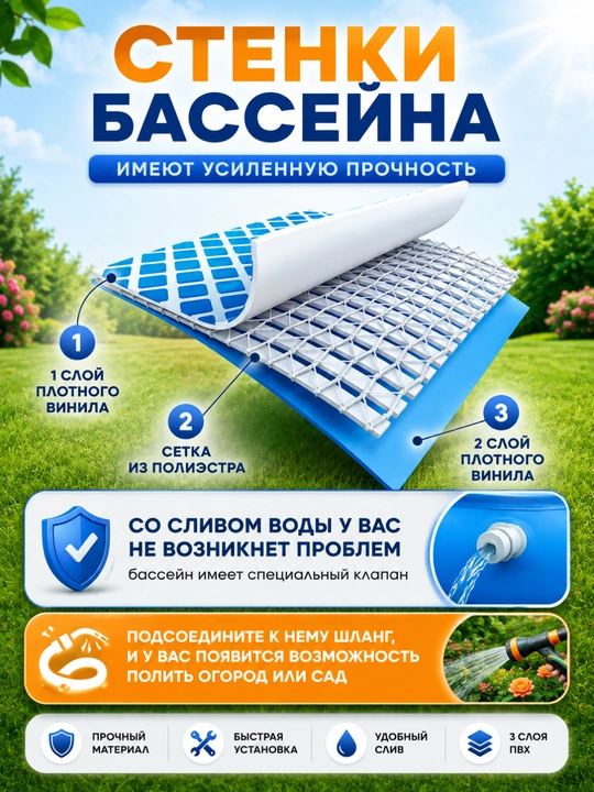 Intex Easy Set puflanadigan oilaviy basseyn, hovli uchun hovuz