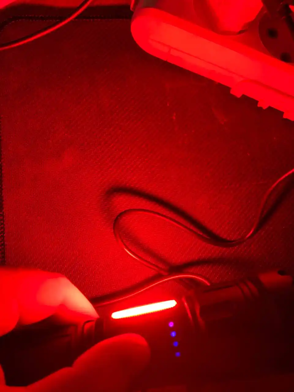 Qo'l chirog'i, 18650 akkumulyator va bilaguzuk bilan, 7 rejim, PowerBank va magnit bilan