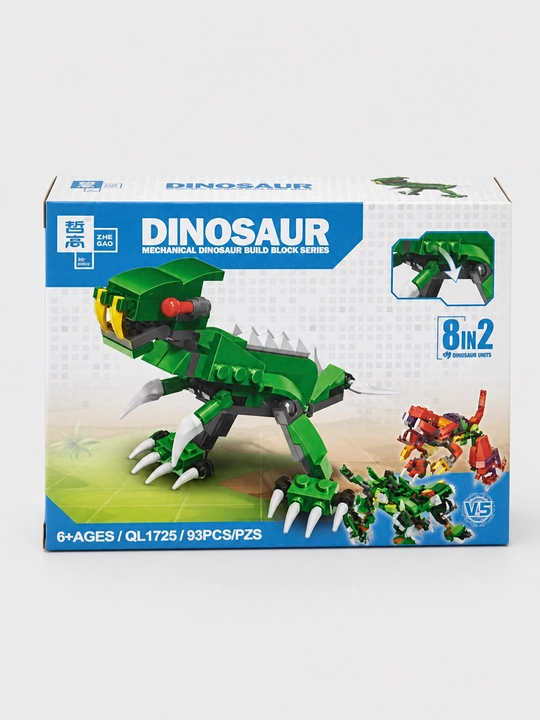 Konstruktor dinozavrlar ZHE GAO QL1725, 93 detal, 8 tasi 1 da