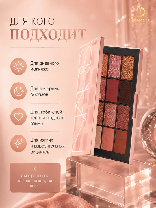 Палетка теней NARS- 12 оттенков для роскошного, для яркого и нежного макияжа