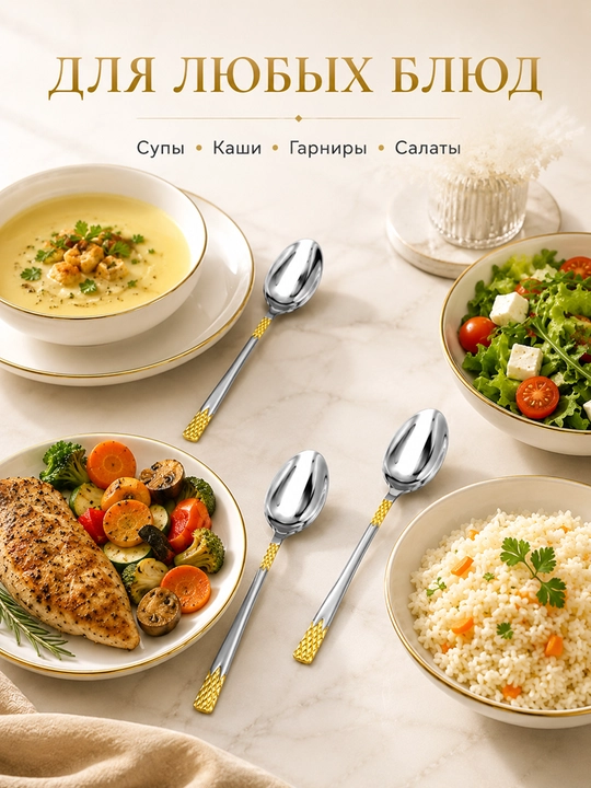 6 osh qoshiq to'plami