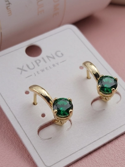 Серьги для девочек и женщин, Xuping — 1001PRT-XUPINGM-ГОЛУБ