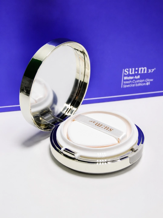 SU:M37° Water-full Mesh Cushion Glow 01 Light Beige, кушон SPF50+