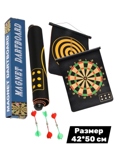 Xavfsiz magnitli dart o‘yini, magnitli nishon, 6 ta magnitli o‘q