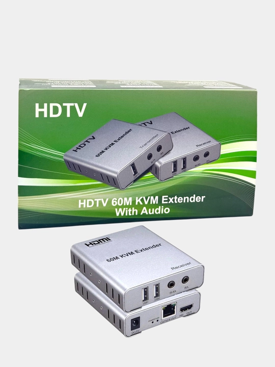Yuqori aniqlikdagi video va audio signallarni uzatish uchun HDMI 60 metrli KVM udlinitel