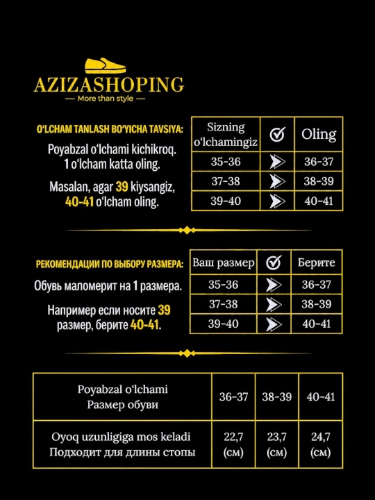 Ayollar uy shippagi, gul bezakli, past poshnali, malomerka- bir o'lcham katta oling