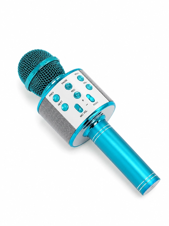Микрофон караоке, детский, с беспроводным Bluetooth WS 858, колонка с микрофоном
