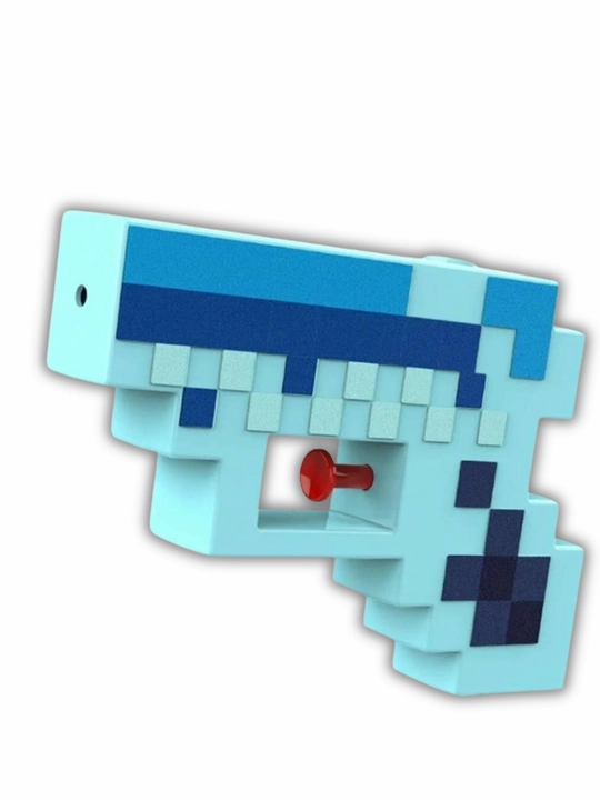 Водный пистолет Minecraft пиксельный детский для бассейна и пляжа, летняя игрушка, 100 мл