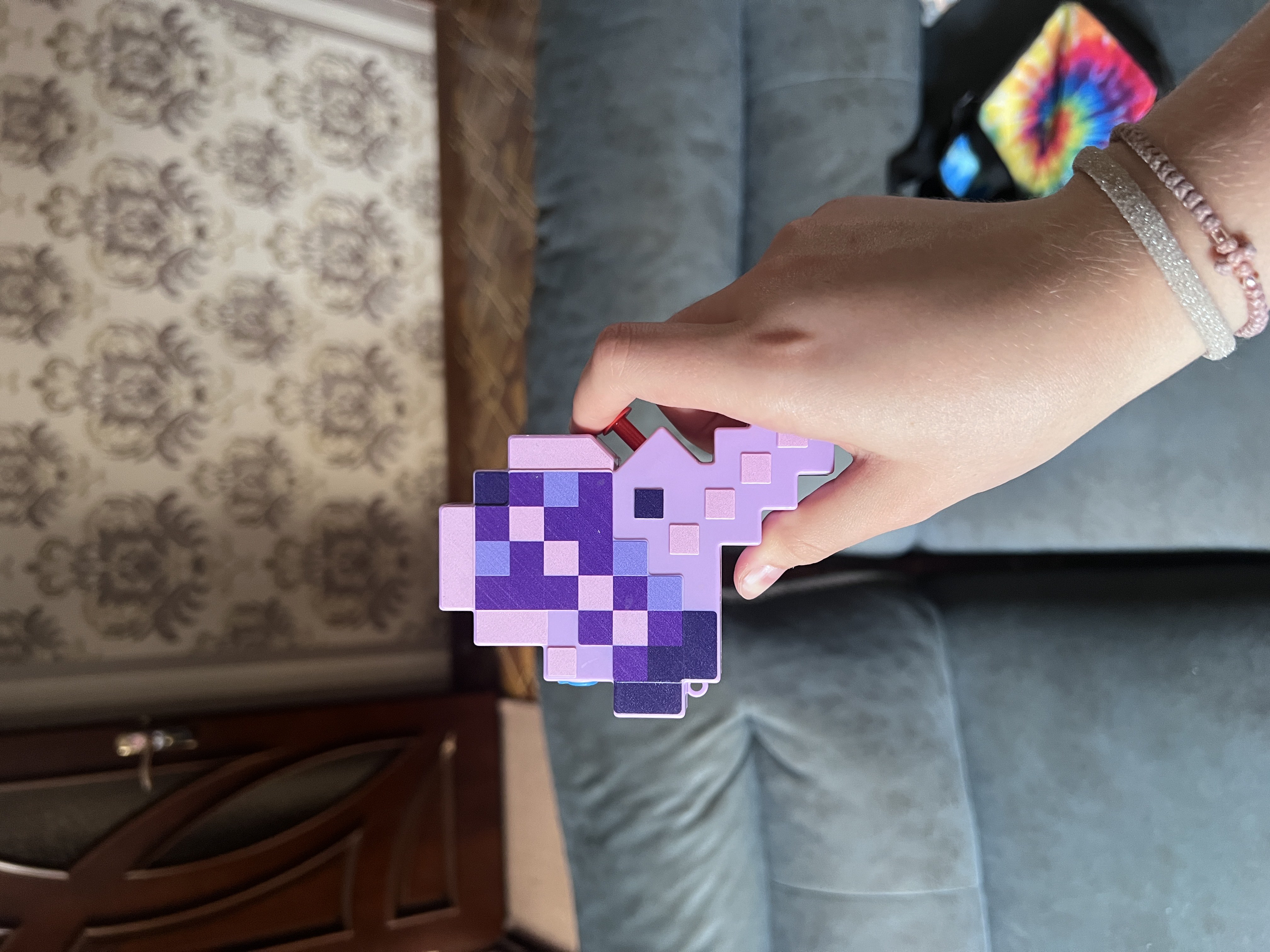 Водяной детский пистолет Minecraft, без батареек, водный бластер, для пляжа и бассейна
