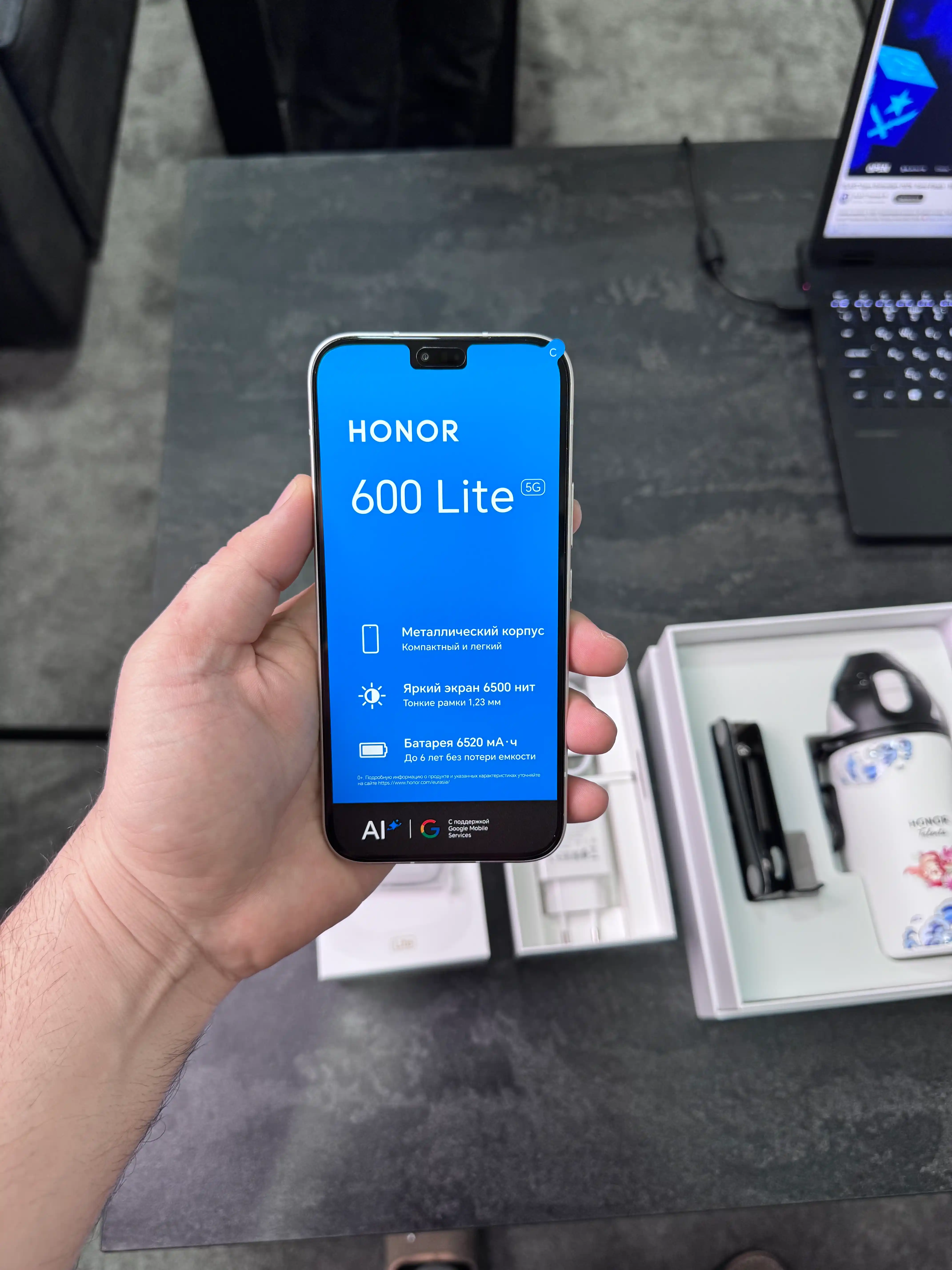 HONOR 600 Lite 5G zarbalarga chidamli smartfon, 8/256 GB +Smart watch sovg‘aga