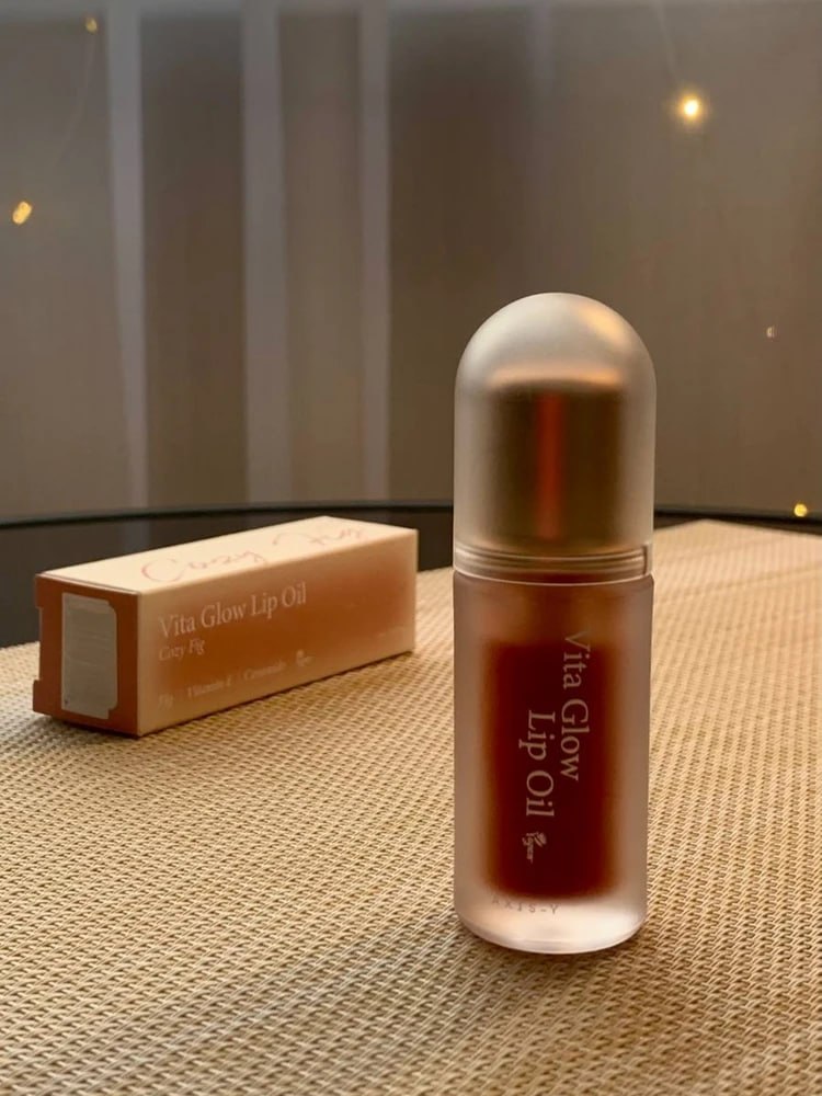 AXIS-Y Vita Glow Lip Oil увлажняющее веганское масло для губ, с витамином E, 4.5 г