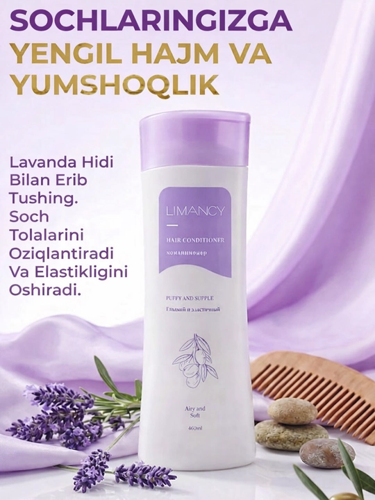 LIMANCY soch konditsioneri - yengil hajm va yumshoqlik - 