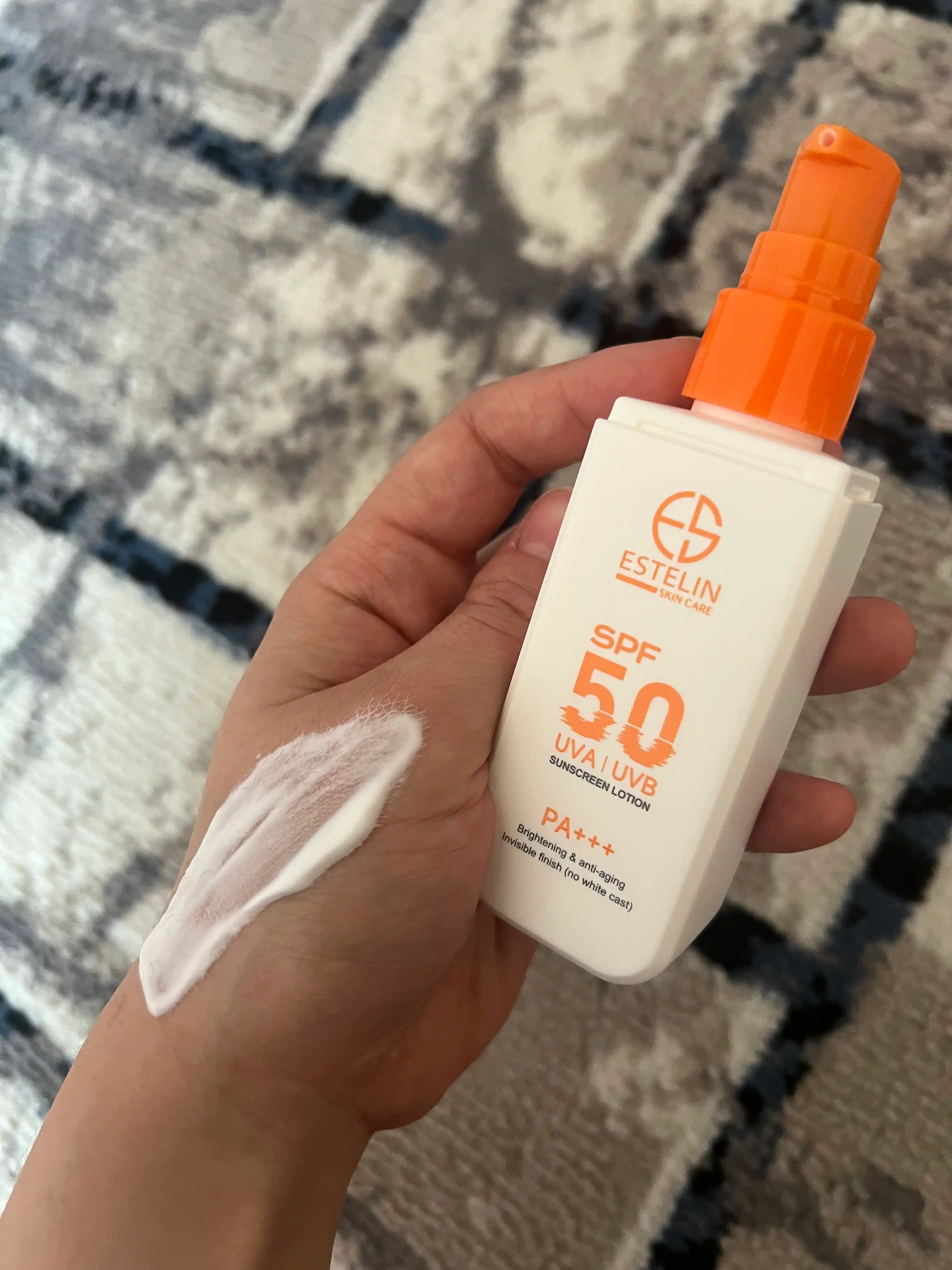 Quyoshdan himoya qiluvchi losyon Estelin SPF 50, namlantiruvchi, tana, yuz