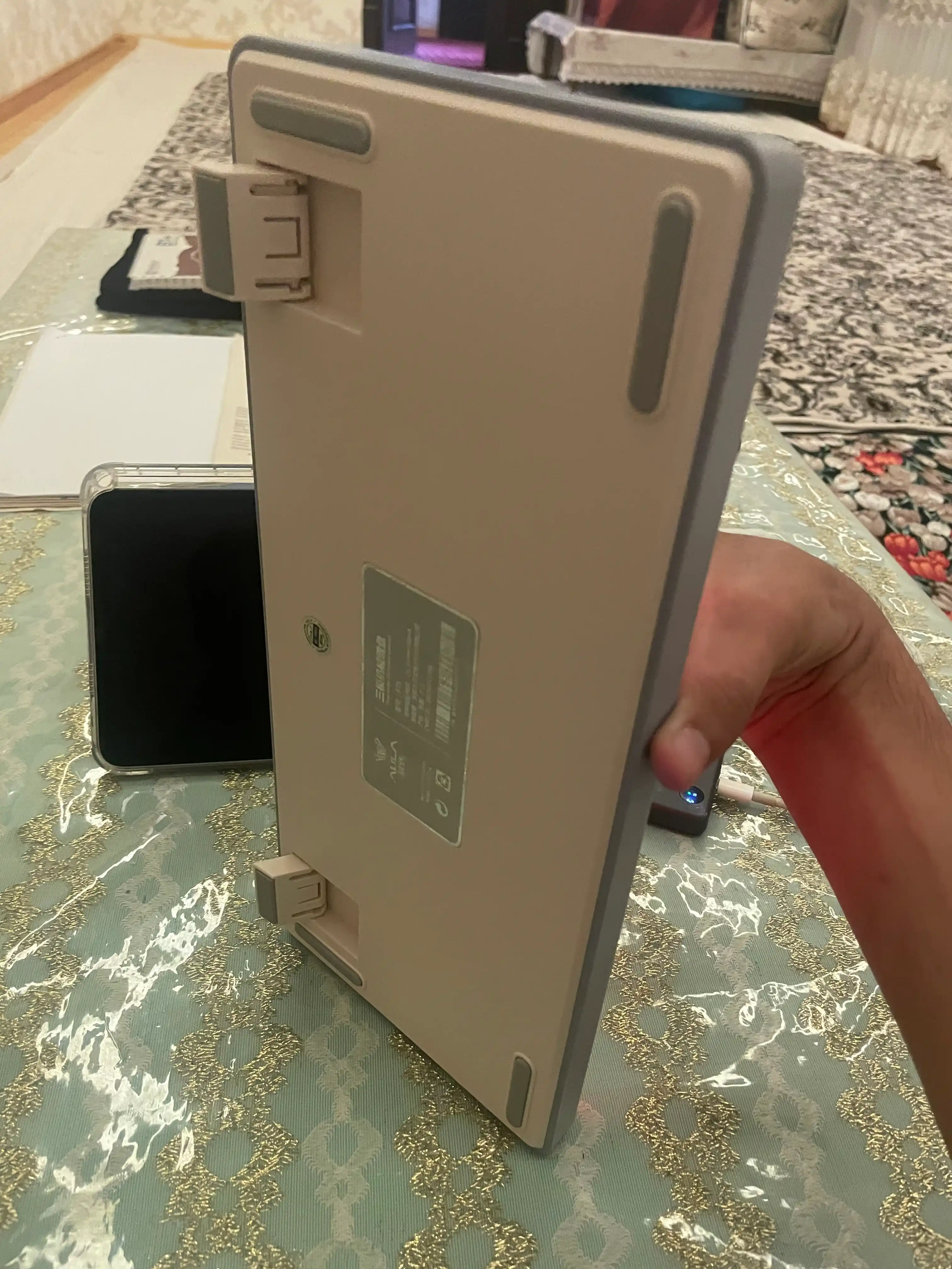 Aula F75, oyin klaviaturasi, Bluetooth/2.4 GHz/USB-C, RGB, yashil