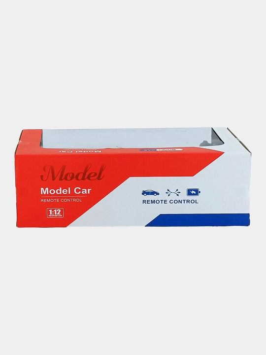 Mashinka radio boshqaruvida 1:12, qora superkar modeli
