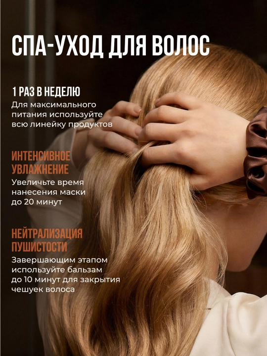 Маска для волос SYNERGETIC "Максимальное питание и восстановление", 300 мл
