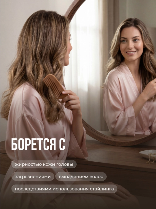 Пилинг натуральный SYNERGETIC, для кожи головы c AHA-кислотами, 110 мл