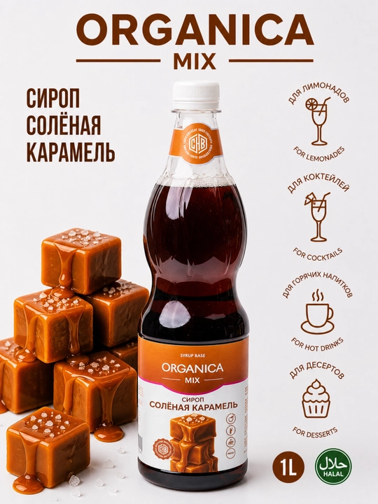 Сироп солёная карамель 1L - 