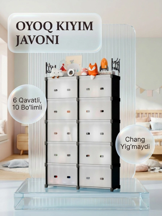 Oyoq kiyim javoni ilgich bilan, kiyimlar uchun polkalar va shkaf, koridor uchun mebel, oyoq kiyimlar uchun javon-stellaj