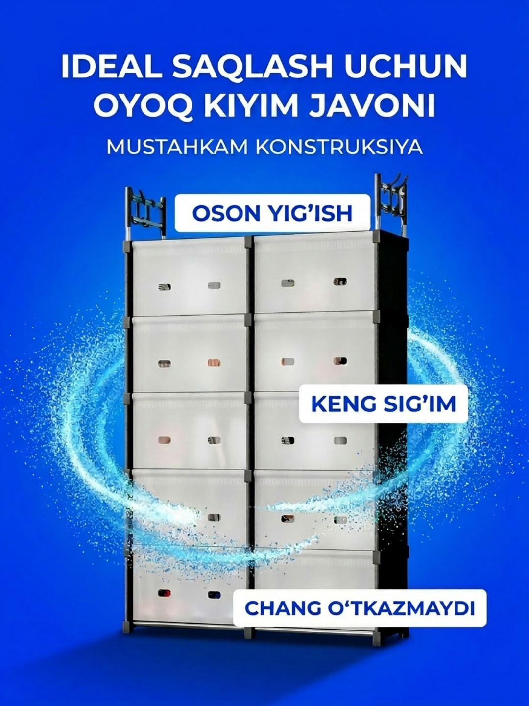 Oyoq kiyim javoni ilgich bilan, kiyimlar uchun polkalar va shkaf, koridor uchun mebel, oyoq kiyimlar uchun javon-stellaj - 