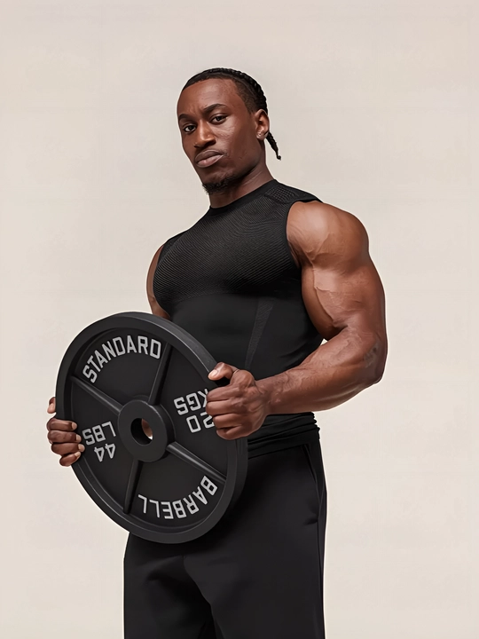 Футболка мужская Gymshark, компрессионная, белая, облегающая - 