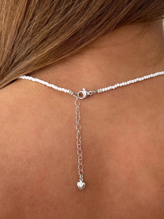 Elegant 4 tasi 1 da choker, ayollar nozik yurak zanjir taqinchoqlari, ayollar marjonlari
