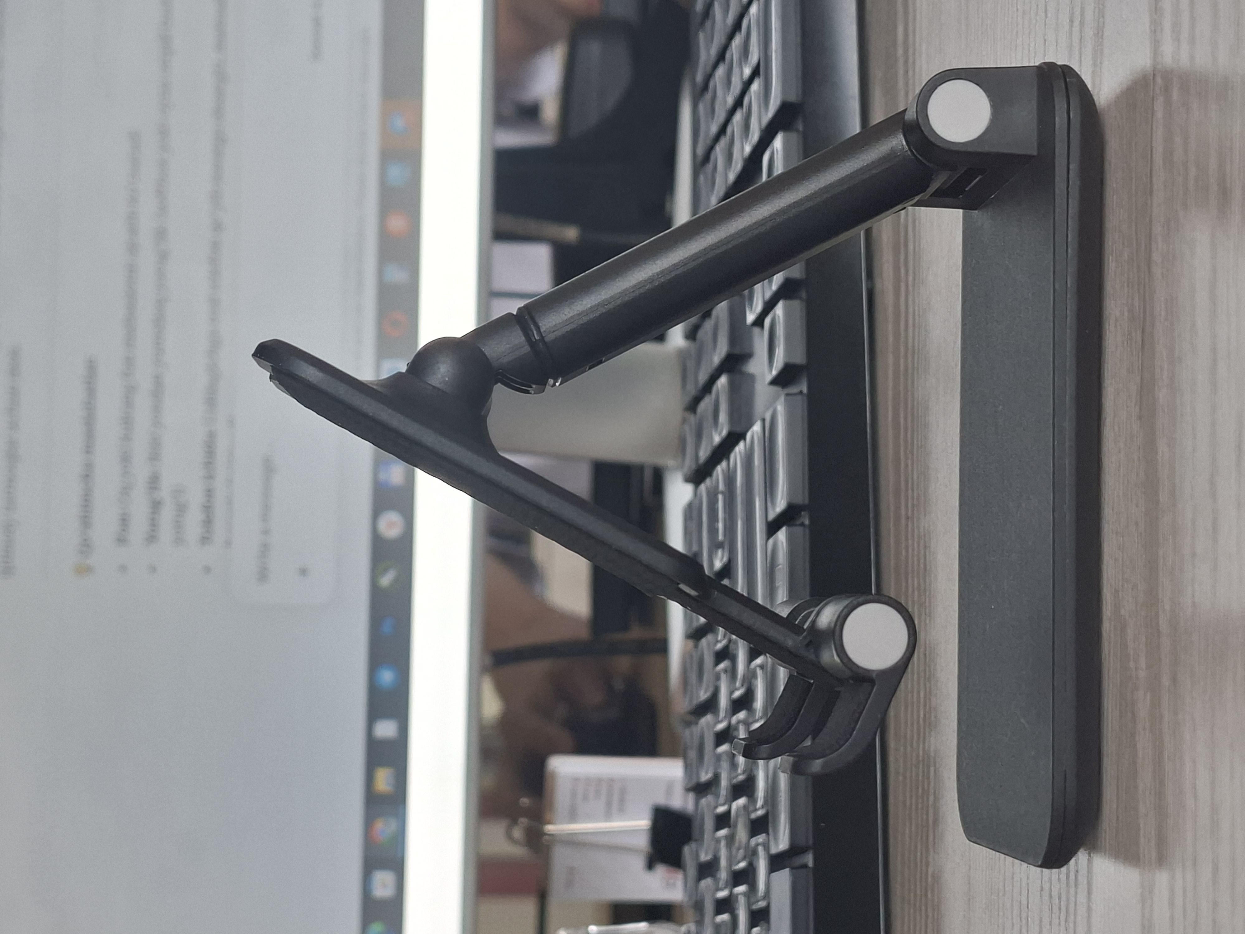 Telefon va planshet uchun sozlanadigan, buklanadigan taglik-ushlagich