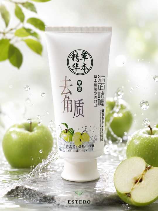 Herbal Essence Яблочный Гель для умывания с отшелушиванием — Мягкий Пилинг  - 