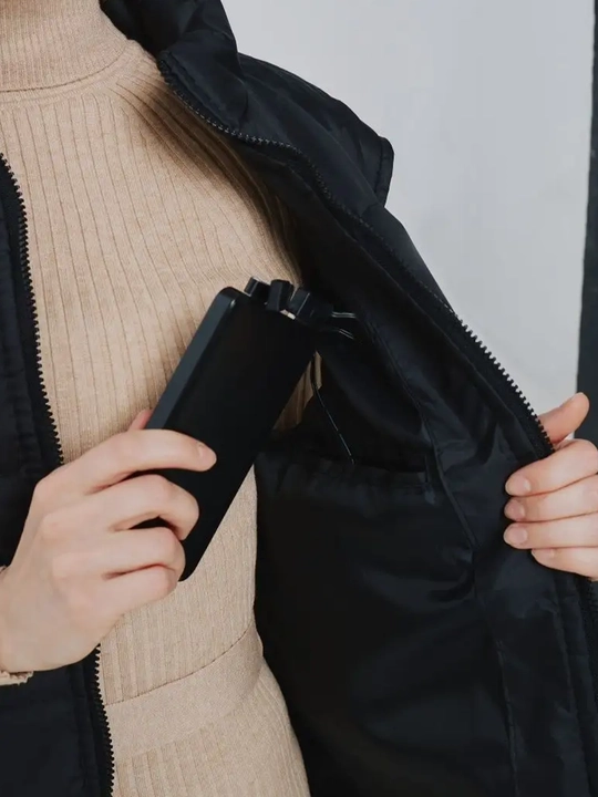 Isitish tizimiga ega universal nimcha (qora, unisex)