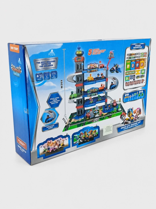 Paw Patrol 5 qavatli avtoturargoh, mashinalar, ovoz/yorug'lik
