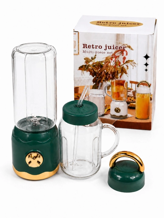 Mini blender 2 tasi 1 da smuzi, blender, kokteyl sheyker, portativ maydalagich - 
