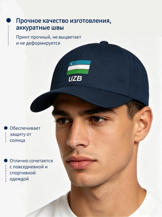 Beysbol kepkasi, tekis soyabonli