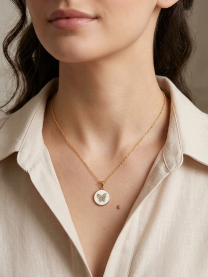 Ожерелье позолоченные