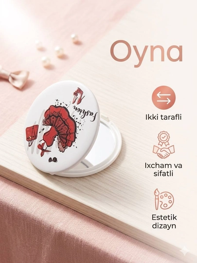 Эстетичные зеркала, зеркало в сумке, карманное зеркало, Pinterest — MSHOP26-OYNA-БАГРОВ