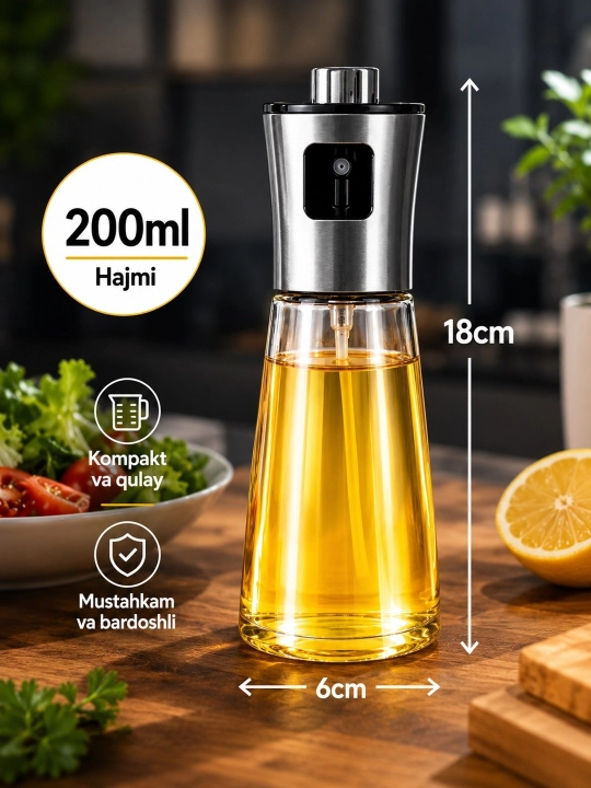 Распылитель масла 100/200мл для Air Fryer, oil sprayer dispenser