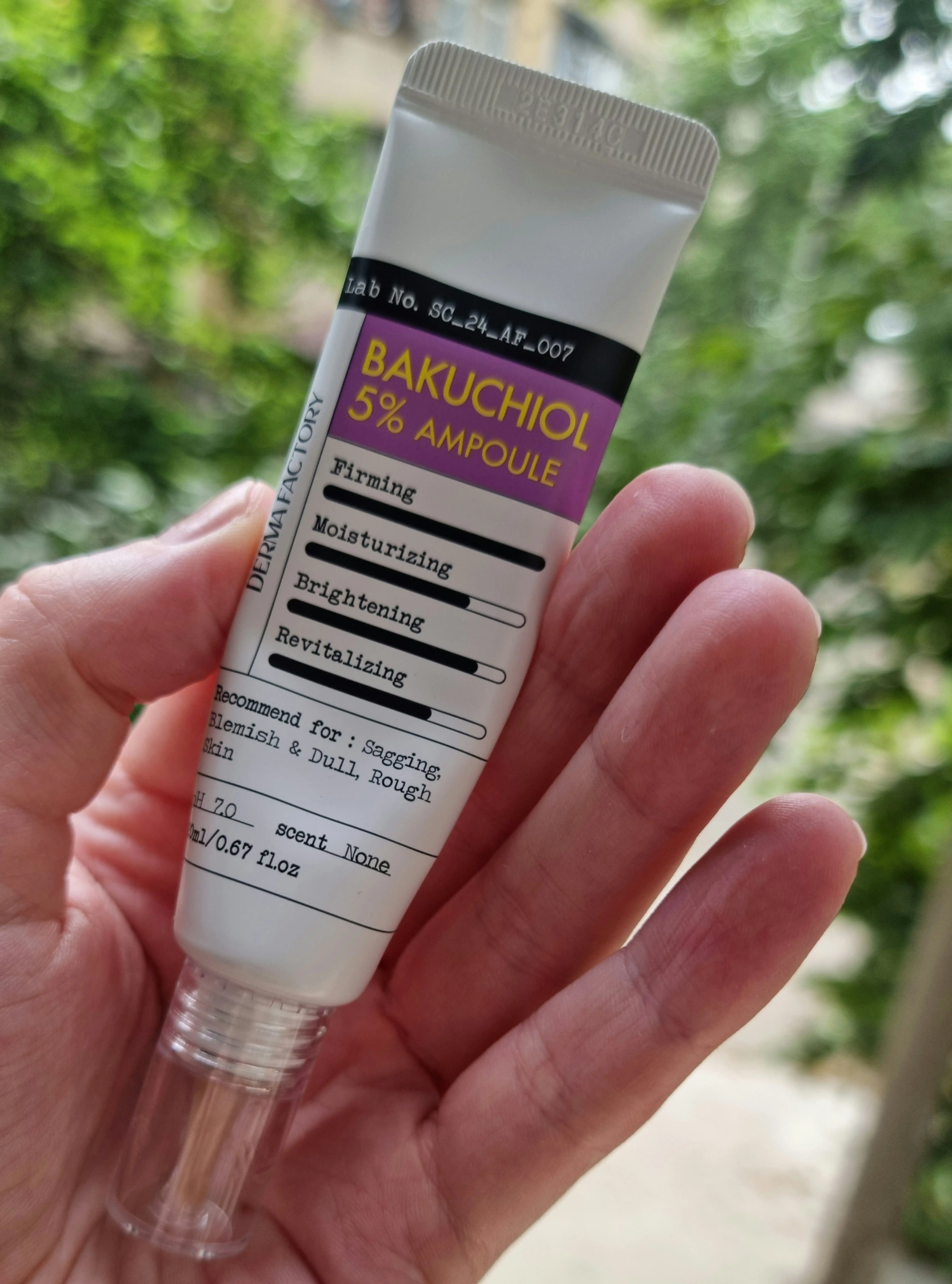 Сыворотка с Бакучиолом для эластичности DERMA FACTORY Bakuchiol 5% Ampoule, 20 мл